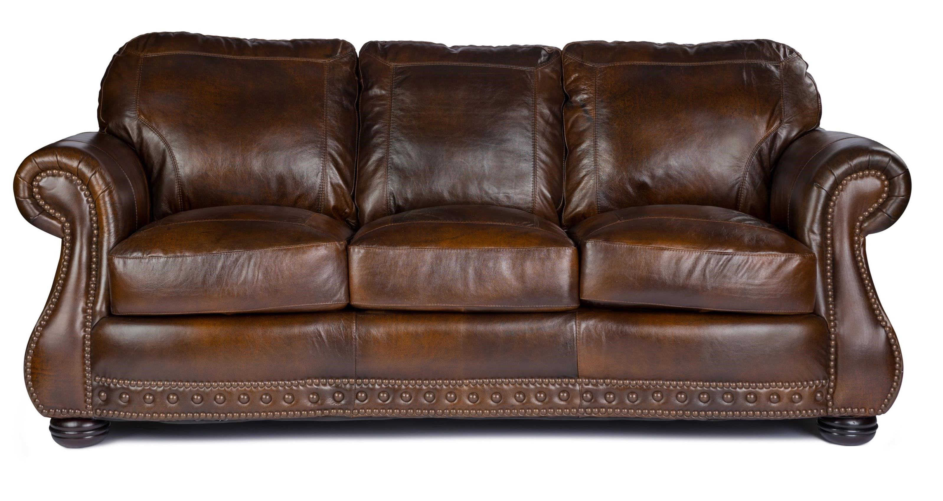 Stationary Sofa w/ Nailhead Trimming