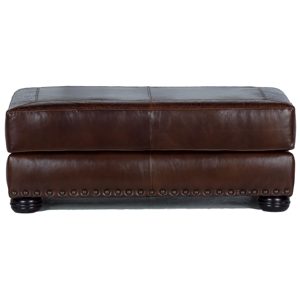 USA Premium Leather 9750 Cocktail Ottoman