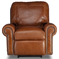 Power Leather Match Recliner