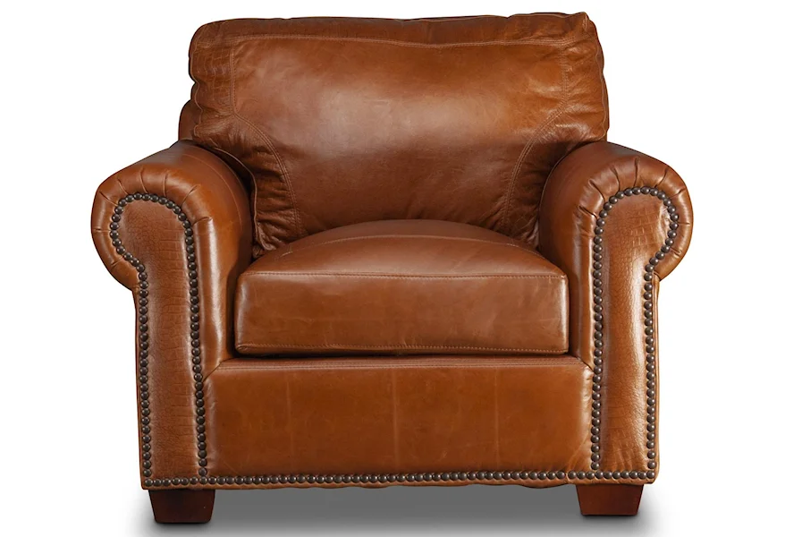 Carrick Carrick Leather Chair by USA Premium Leather at Morris Home