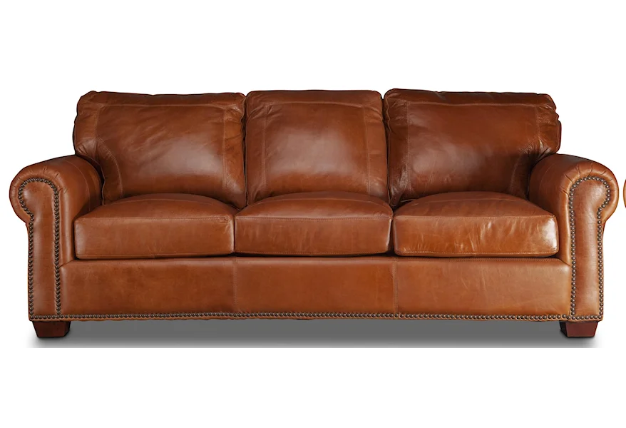 Carrick Carrick Leather Sofa by USA Premium Leather at Morris Home