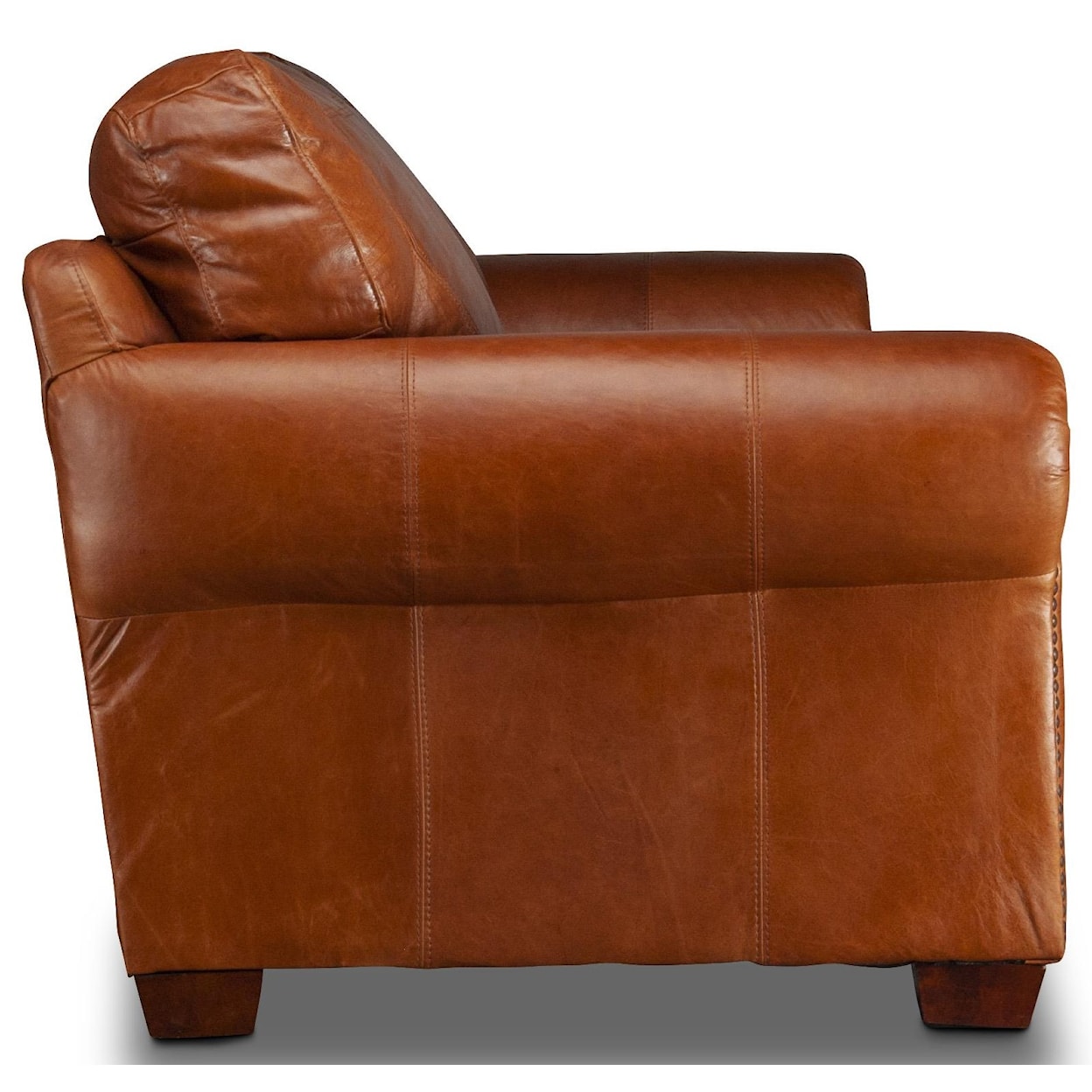 USA Premium Leather Carrick Carrick Top Grain Leather Sofa