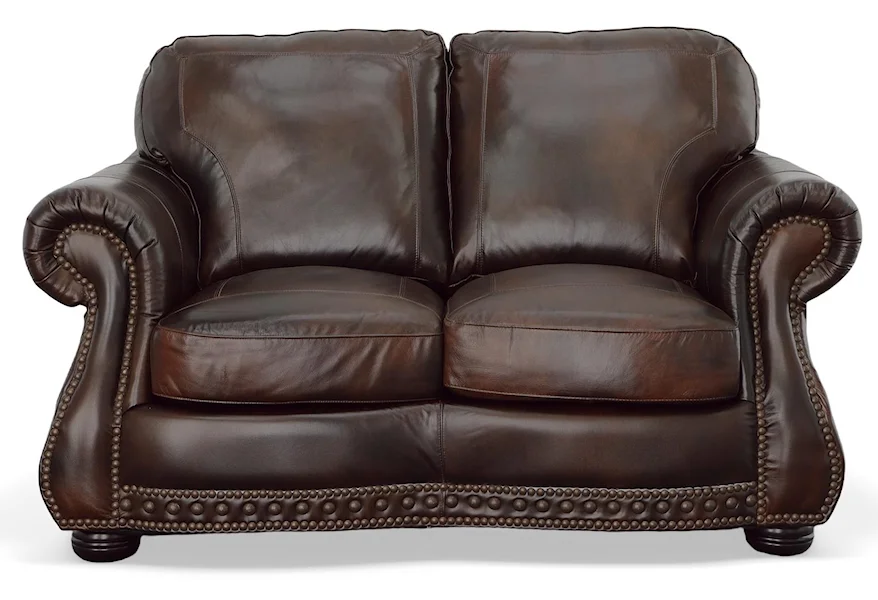 Cowboy Cowboy Loveseat by USA Premium Leather at Johnson's Furniture