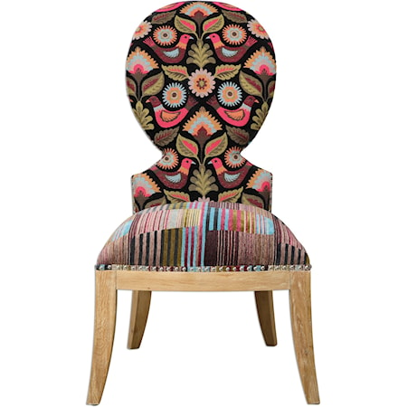 Cruzita Patterned Armless Chair