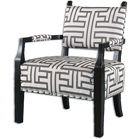 Terica Geometric Accent Chair