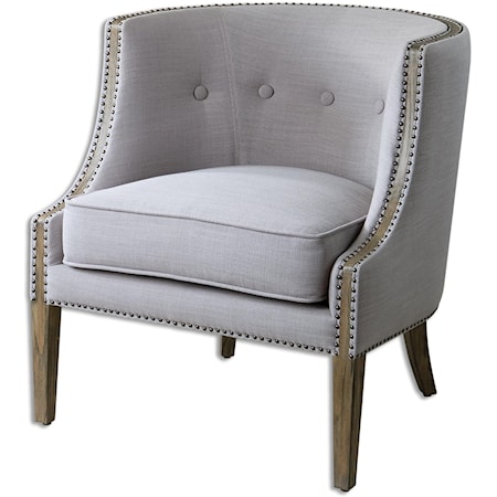 Gamila Light Gray Accent Chair