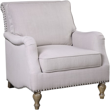 Armstead Antique White Armchair