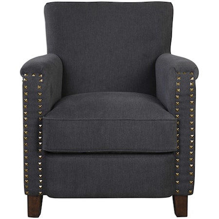 Finchly Deep Gray Armchair