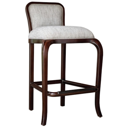 Tilley Mahogany Bar Stool
