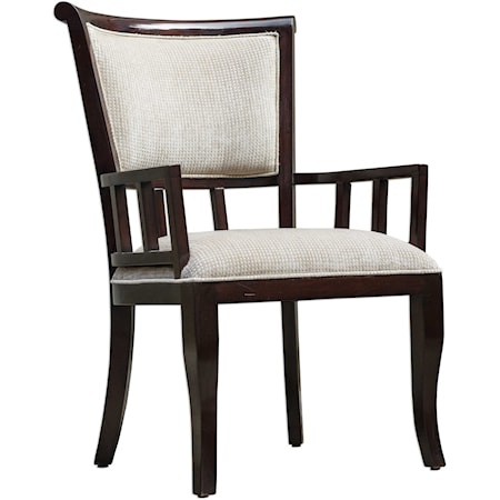 Orlin Mahogany Accent Chair