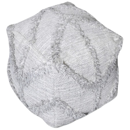 Olfen Gray Pouf