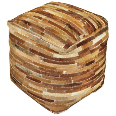 Tiago Medium Brown Pouf