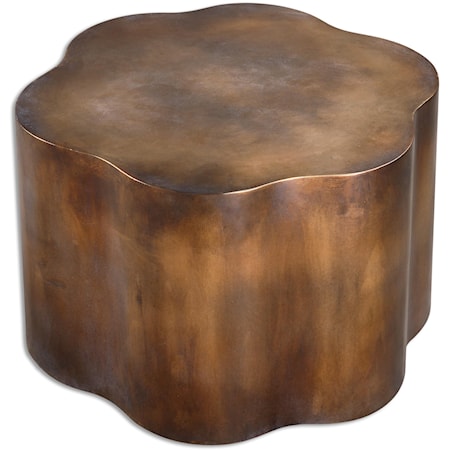 Sameya Oxidized Copper Accent Table