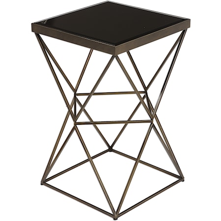 Uberto Caged Frame Accent Table