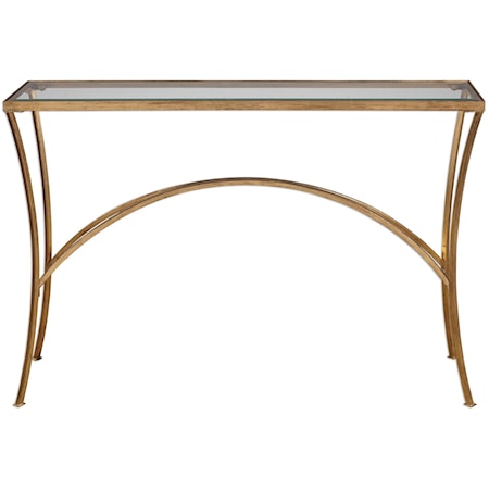 Alayna Gold Console Table