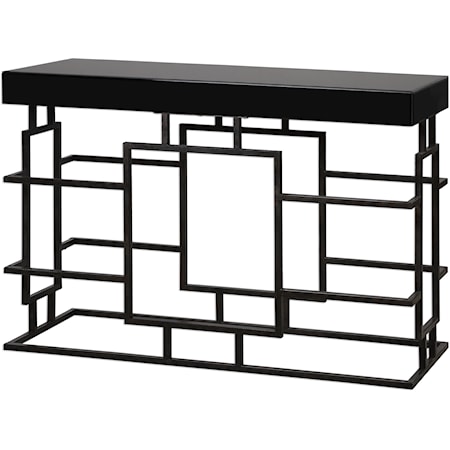 Andy Black Console Table