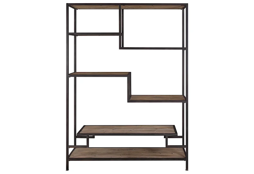 Accent Furniture - Bookcases  Sherwin Industrial Etagere by Uttermost at Swann's Furniture & Design