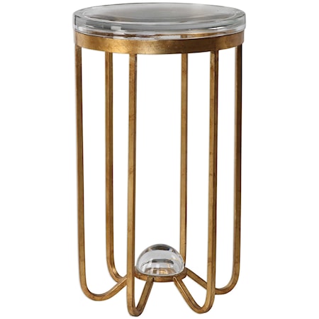 Allura Gold Accent Table