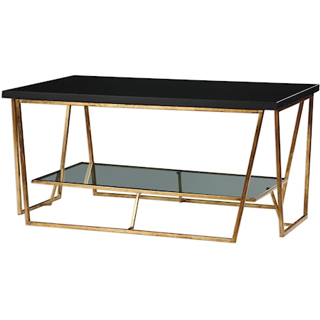 Agnes Black Granite Coffee Table