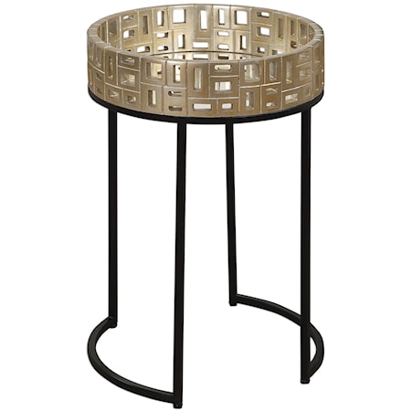 Aven Gold Accent Table