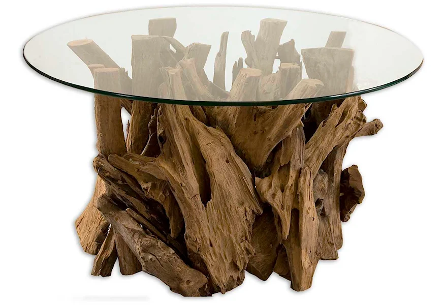 Accent Furniture - Occasional Tables Driftwood Cocktail Table by Uttermost at Johnny Janosik