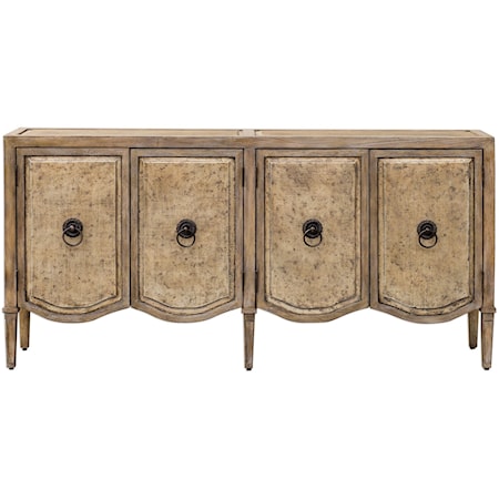 Thina Champagne Console Cabinet