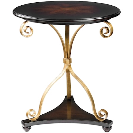 Lanzo Walnut Accent Table