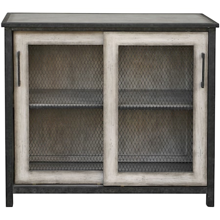 Dylan Wire-Mesh Accent Cabinet