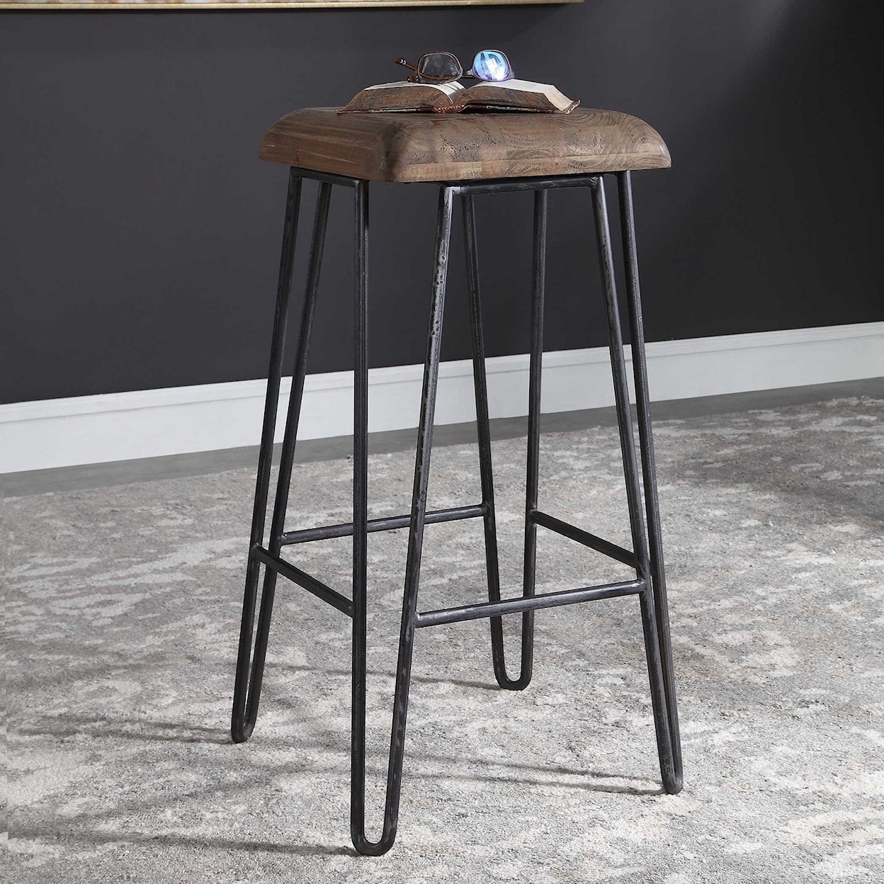 Uttermost Accent Furniture - Stools Albie Industrial Bar Stool