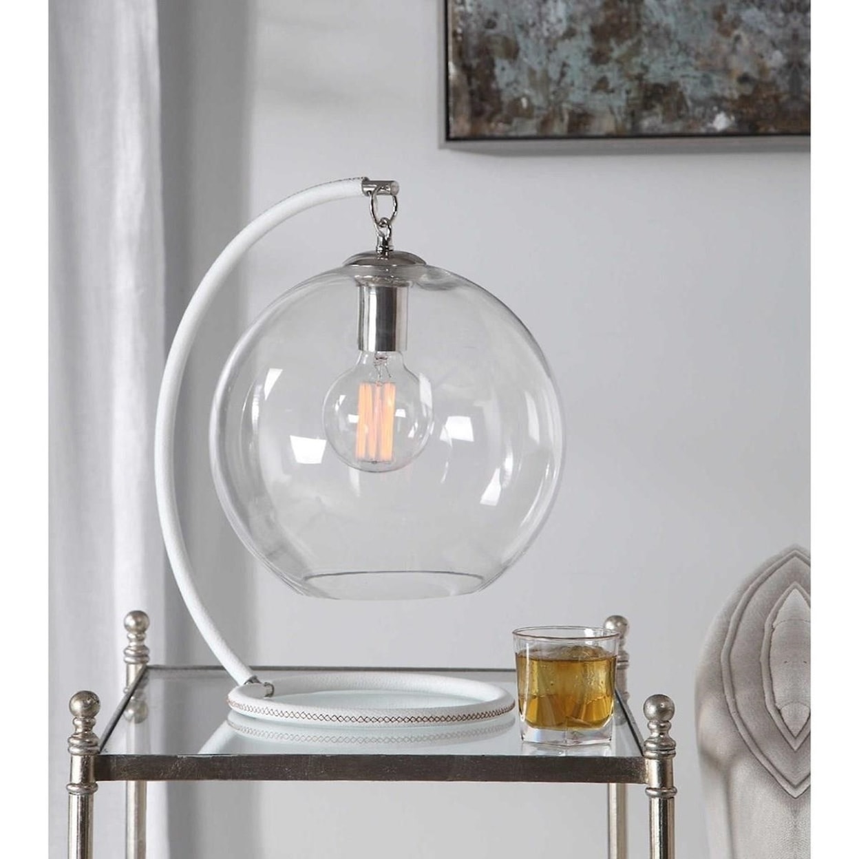 Uttermost Accent Lamps Eissa White Accent Lamp