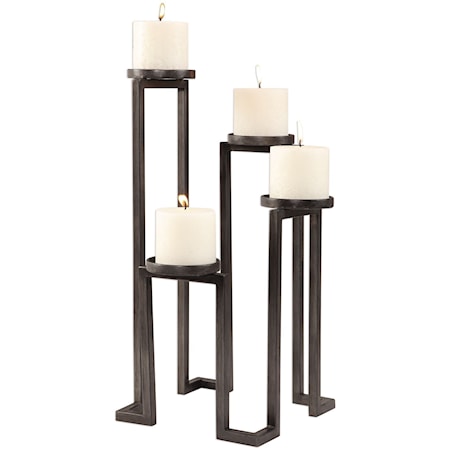 Natalie Stepped Candleholder