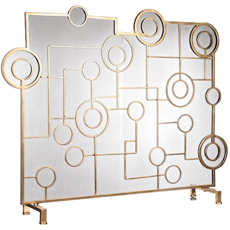 Frankie Contemporary Fireplace Screen