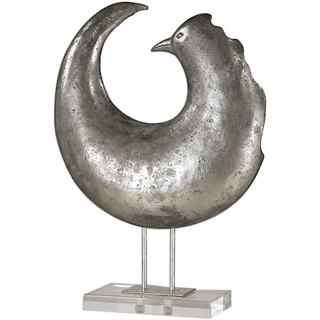 Isha Silver Bird Sculpture