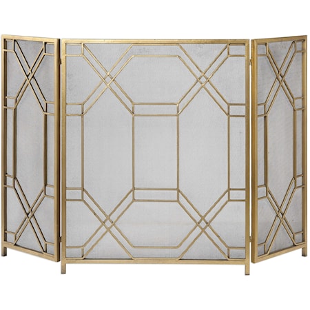 Rosen Gold Fireplace Screen