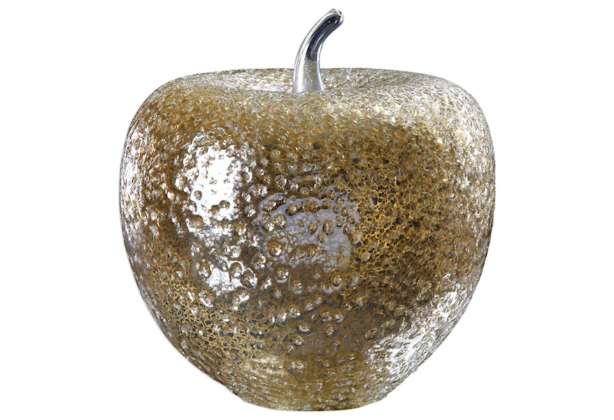 Accessories - Statues and Figurines Golden Apple Sculpture by Uttermost at Mueller Furniture