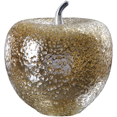 Golden Apple Sculpture