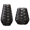 Uttermost Accessories - Vases and Urns Kapil Tortoise Shell Vases Set of 2