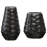 Kapil Tortoise Shell Vases Set of 2