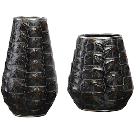 Kapil Tortoise Shell Vases Set of 2