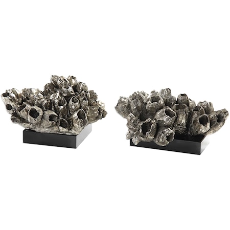 Sessile Barnacle Sculptures Set of 2