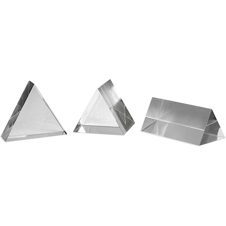 Triangle Trio Sculptures Set of 3