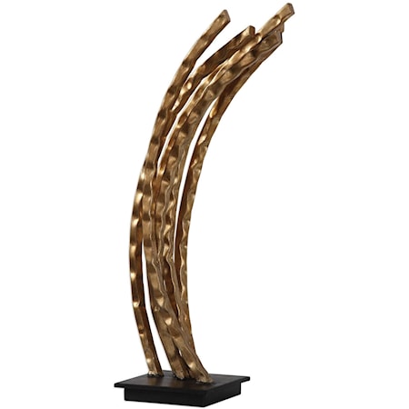 Wild Wheat Gold Sculpture