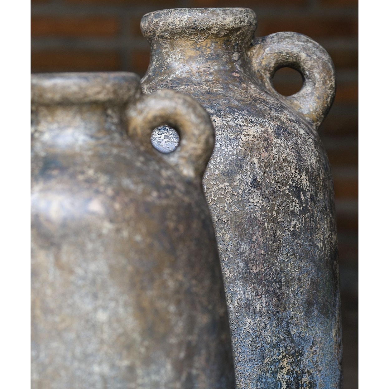 Uttermost Accessories Ragini Terracotta Bottles, S/2