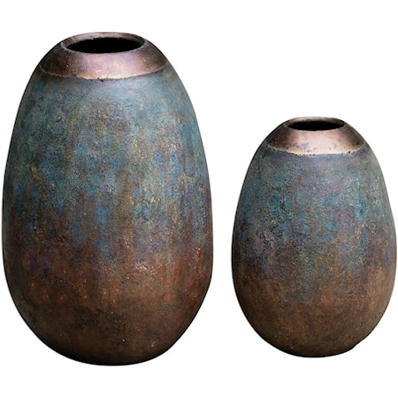 Pavak Etruscan Sky Vases S/2