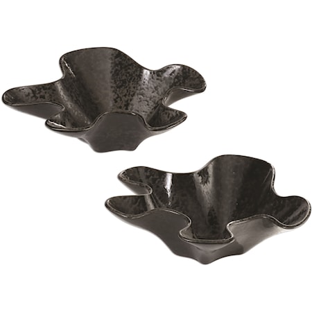 Set of 2 Black Colson Bowls