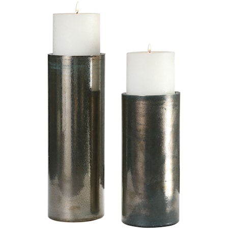 Amala Iridescent Candleholders