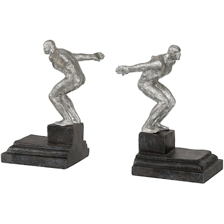 Endurance Silver Bookends, S/2