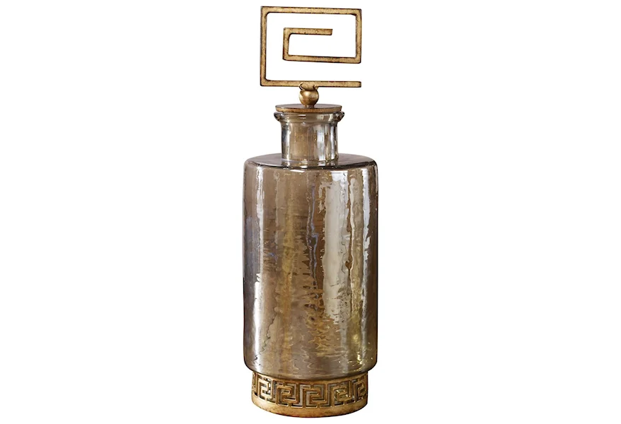Accessories Neev Luster Glass Decanter by Uttermost at Michael Alan Furniture & Design