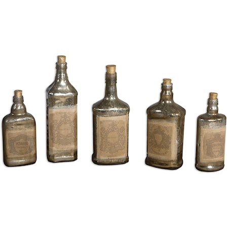 Recycled Bottles Set of 5