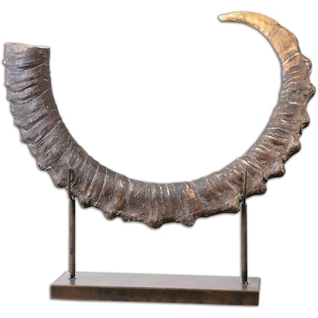 Sable Antelope Horn Sculpture